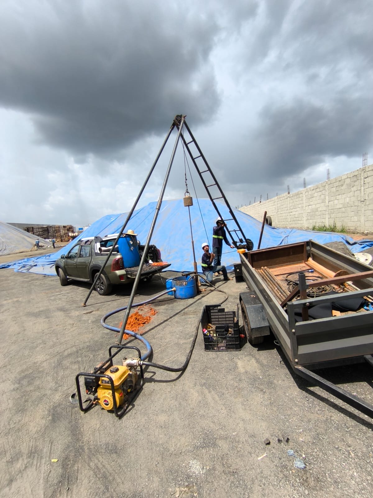 Ensaio de compactação de solo